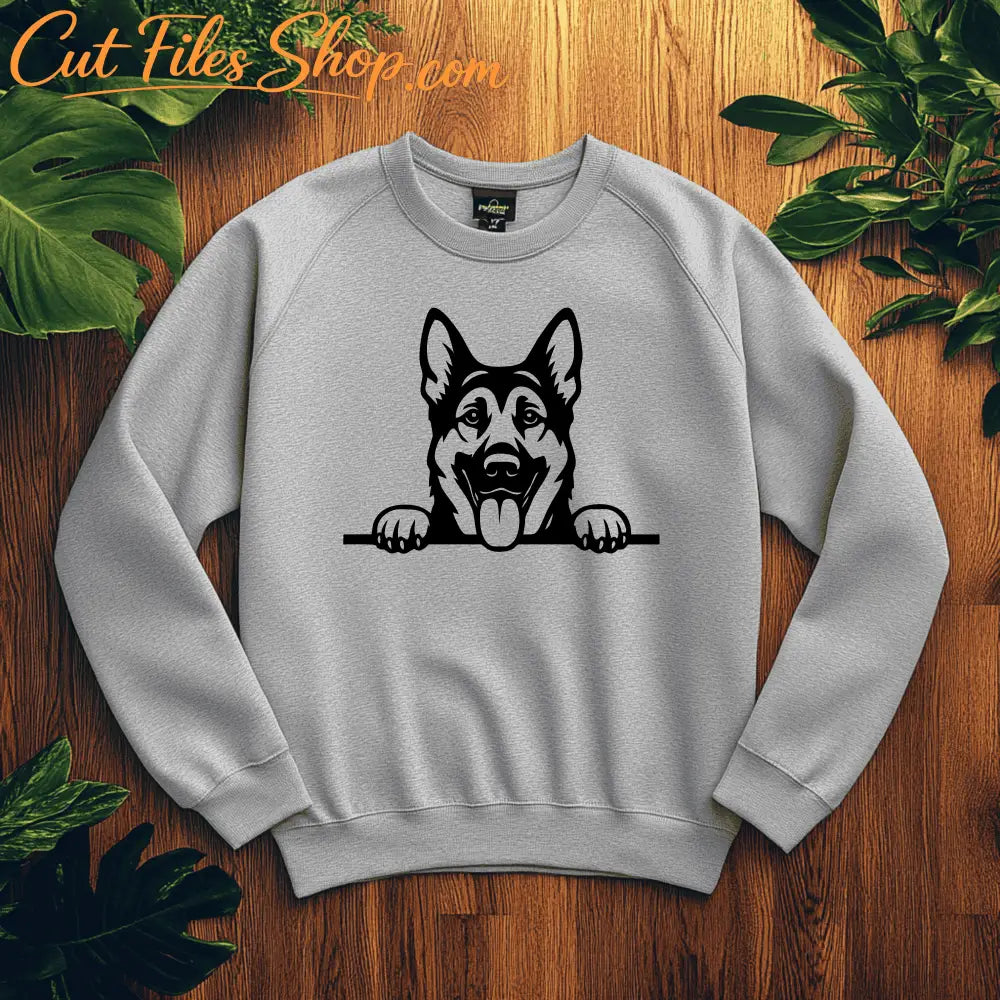 Peeking dog illustration SVG PNG for Silhouette, xTool and sublimation printing