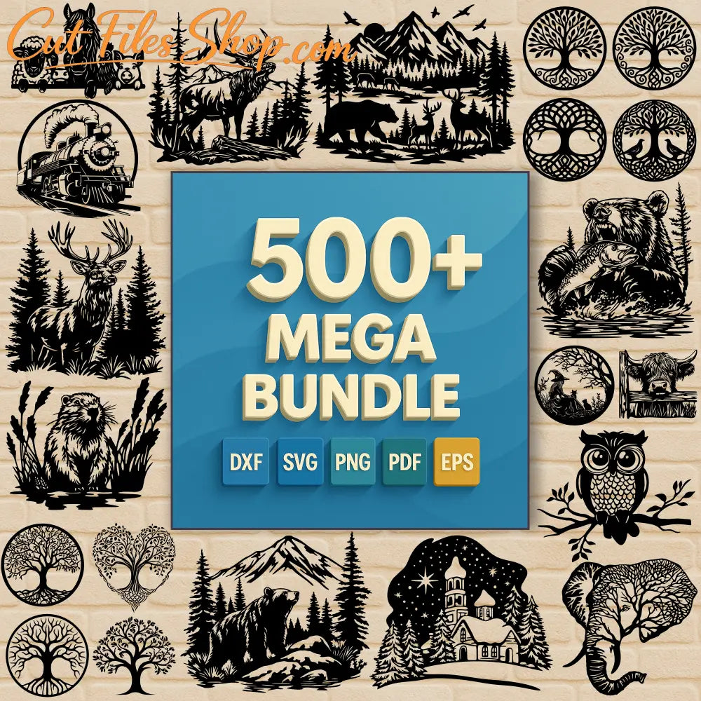 Premium Mega Bundles – 1000+ SVG DXF EPS PNG PDF Cutting Files | Create and sell physical products - Digital
