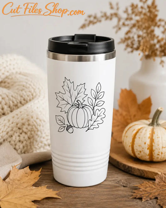 Autumn pumpkin laser cut file
