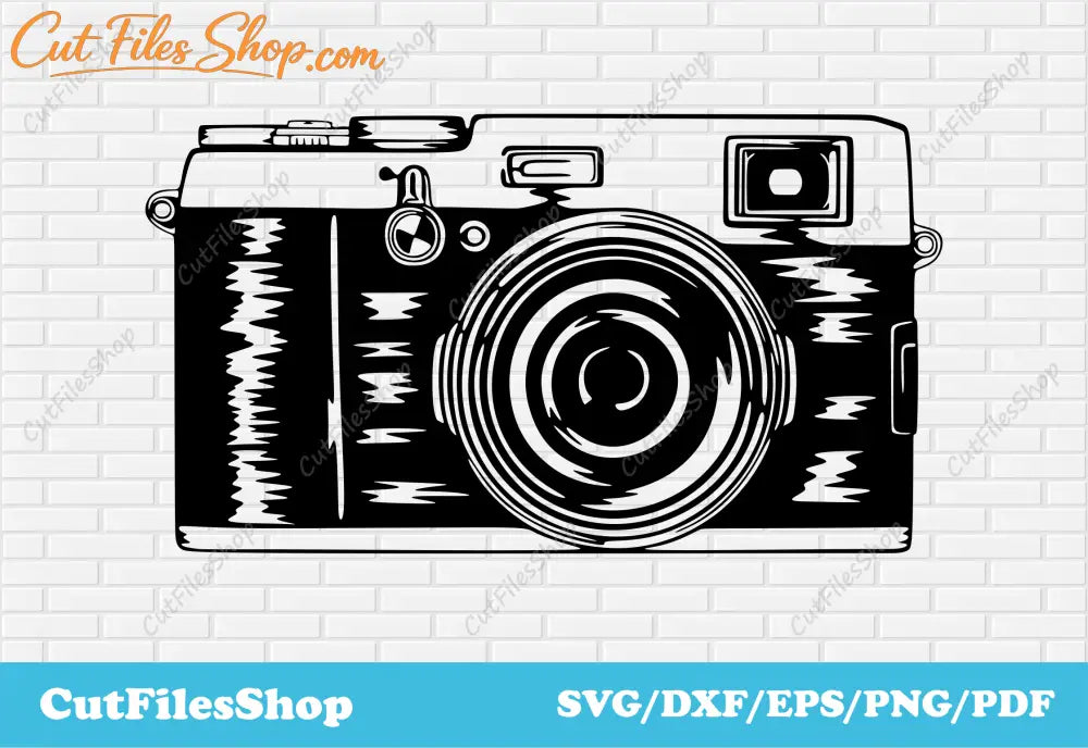 Retro camera svg cut file, dxf files for laser, dxf files for decor making, svg images for shirts, vintage svg images, Vector images for cricut, Dxf files for laser cutting, CNC plasma files, Dxf metal cutting, scene laser cut, Svg for shirts designs, svg for cut designs making, home decor dxf