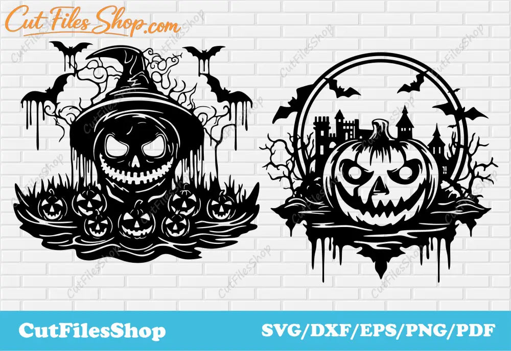 Scary pumpkins svg, Halloween pumpkins cut files, Halloween design sublimation, free halloween svg files, vintage halloween svg, vintage pumpkins svg, halloween for scrapbooking, png halloween for t-shirt design, free download dxf files for halloween