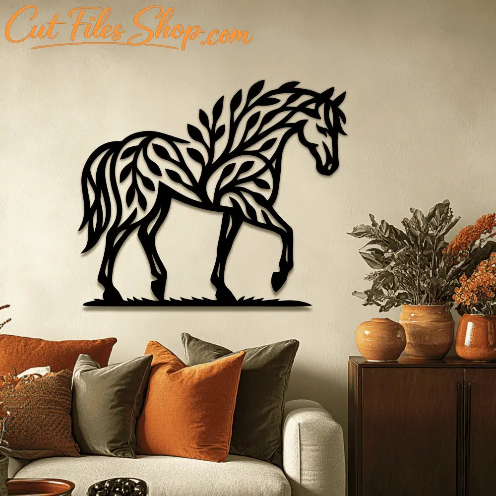 Laser ready nature horse vector