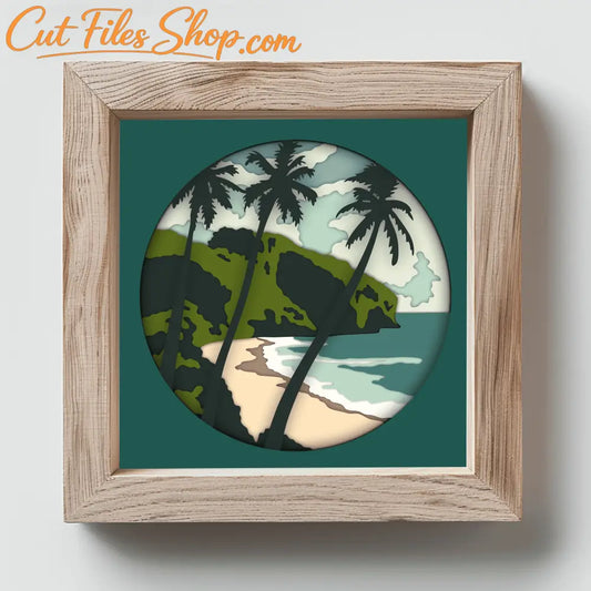 Download 3D Shadow Box Template SVG files