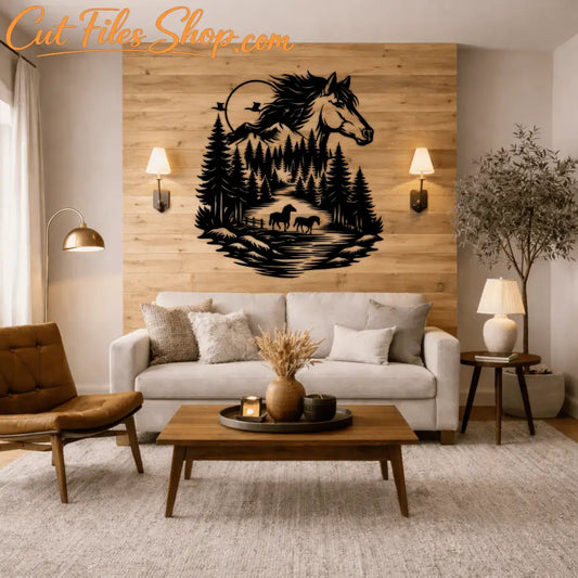 Western horse DXF file for CNC plasma