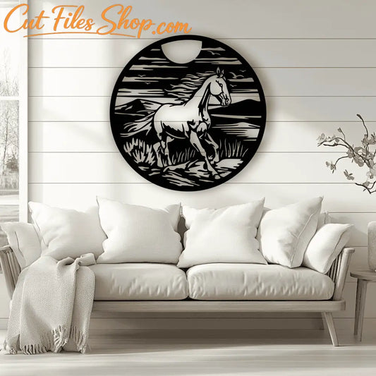Wild Horse Cutting Files – DXF for CNC & Plasma, SVG for Silhouette