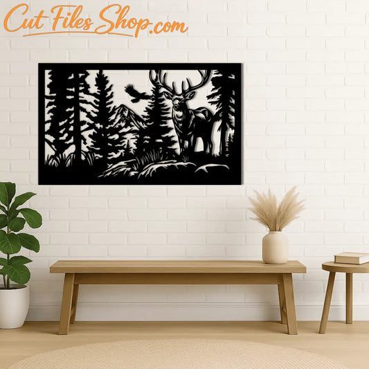elk mountain laser cut file
