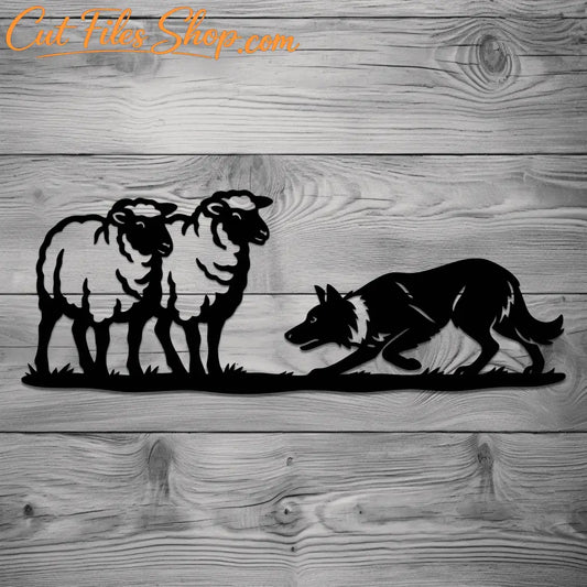 Farm scene DXF cut file