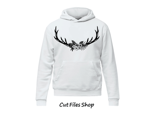 Horns with flowers, Digital files SVG DXF EPS PDF PNG for your ideas, Svg for cricut, Dxf for laser, files for decor making, sticker making, shirts designs svg, Plasma cnc cutting, svg files, free svg files, download dxf files free, sweatshirt svg designs