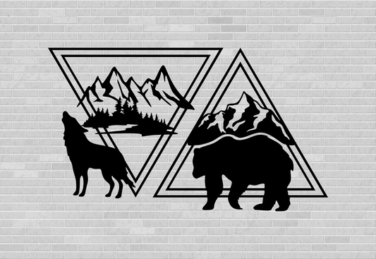 Wild Animals for CNC cutting - Laser/Plasma and WaterJet, Wall Decor dxf for cutting, Svg Files For Silhouette Cameo and Cricut, Png files for T-shirt Ddesigns