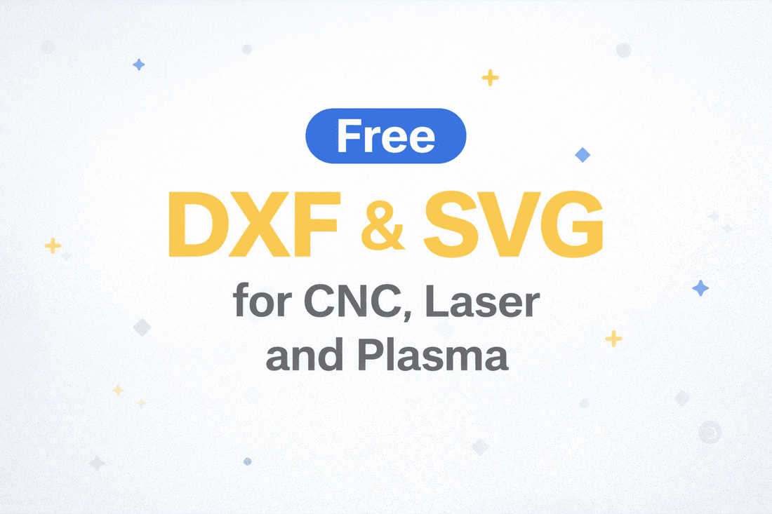 Free DXF and SVG files for CNC laser and plasma cutting