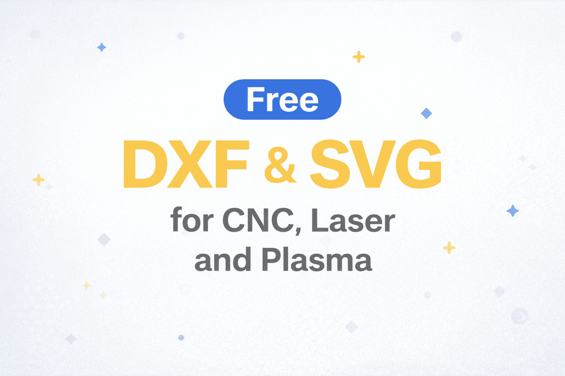 Free DXF and SVG files for CNC laser and plasma cutting