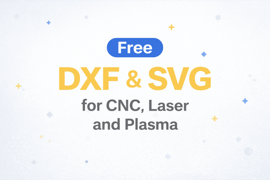 Free DXF and SVG files for CNC laser and plasma cutting
