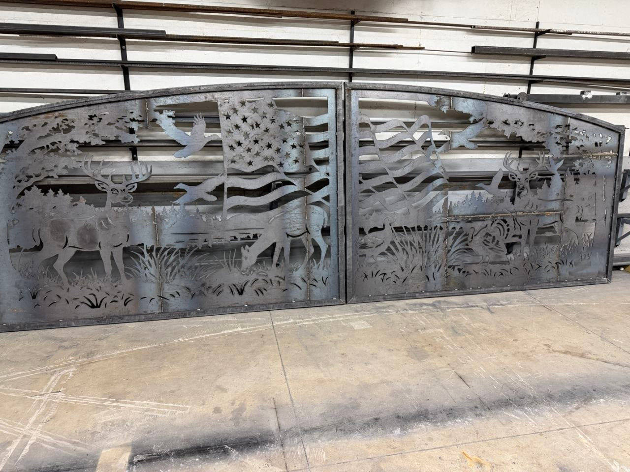Custom Laser Cut Metal Gates – DXF Design (Before & After)
