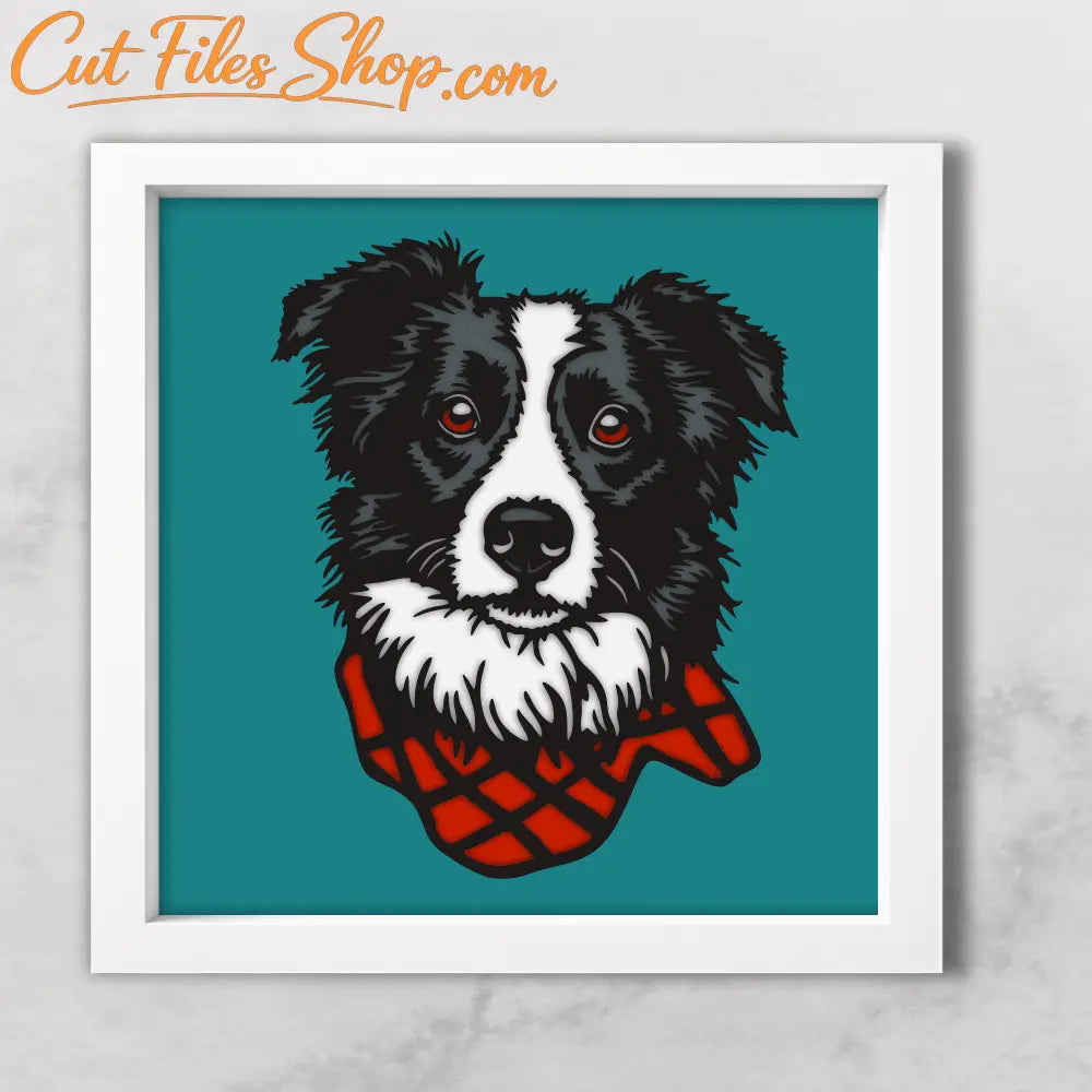 3D Border Collie Shadow Box Layered SVG For Cricut, DXF for Laser Cut, Cardstock Craft, Home Decor Diy, Multilayer PaperCut, 3D Light Box Crafts - Cut Files Shop