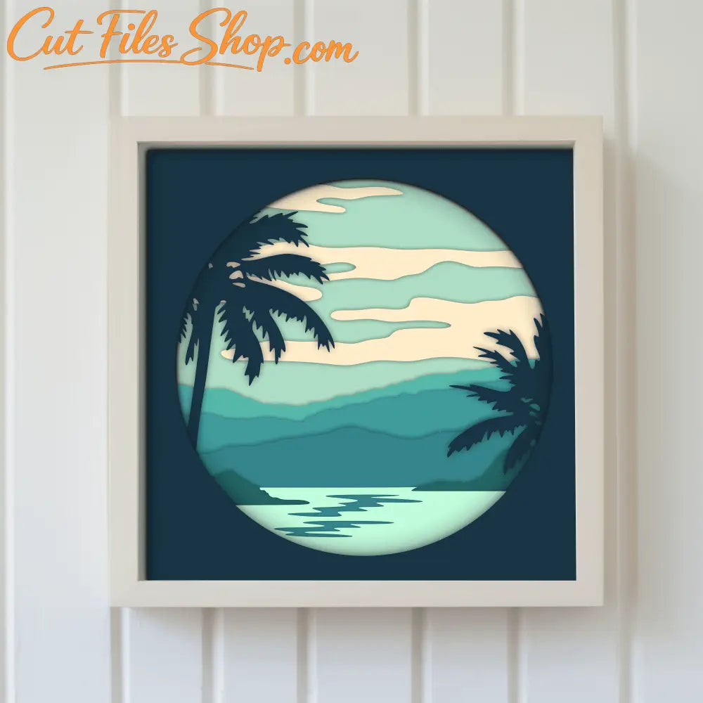 3d Jungle Layered Cut files, 3D Shadow Box Template, CNC files for Wood, Laser Cut Vector, Cardstock, Multilayer Svg for Cricut