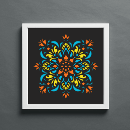 3D Mandala Shadow Box, Layered Mandala Svg for Cricut, Multilayer Paercut, Dxf for Silhouette - Cut Files Shop