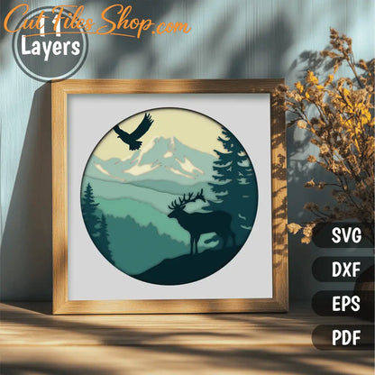 Download your 3D Wildlife SVG cut files today and create beautiful home decor.