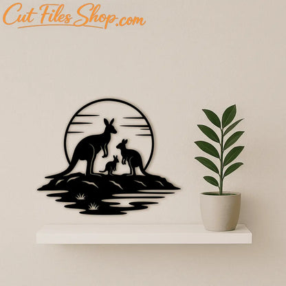 Kangaroo and Koala vector cut files for Cricut and laser