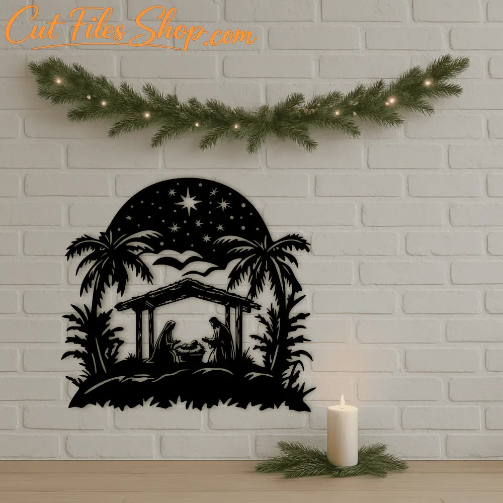 Shepherds and wise men Nativity scene – SVG DXF EPS PNG cutting file