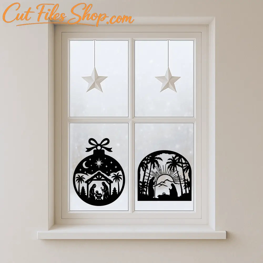 Nativity designs for Glowforge, Silhouette, and Cricut machines