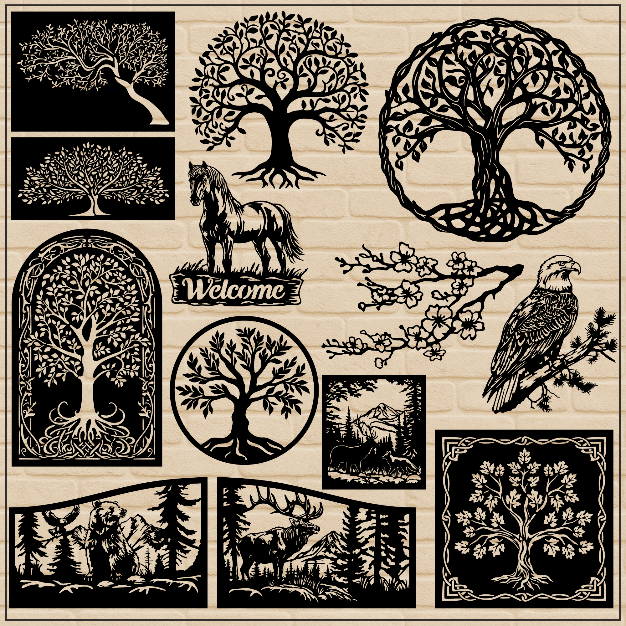 500+ CNC & Cricut SVG DXF EPS Design Bundle | CutFilesShop
