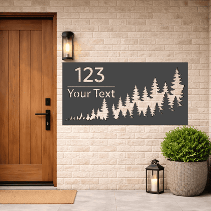 modern address sign svg bundle for cnc