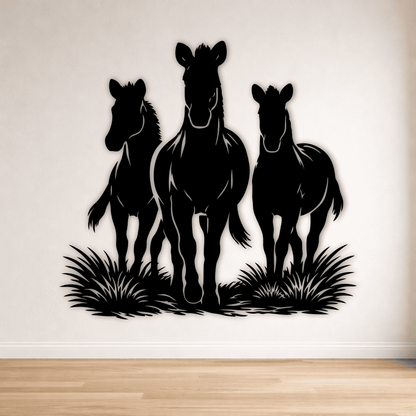 Horse silhouette DXF file for ranch and farmhouse decor