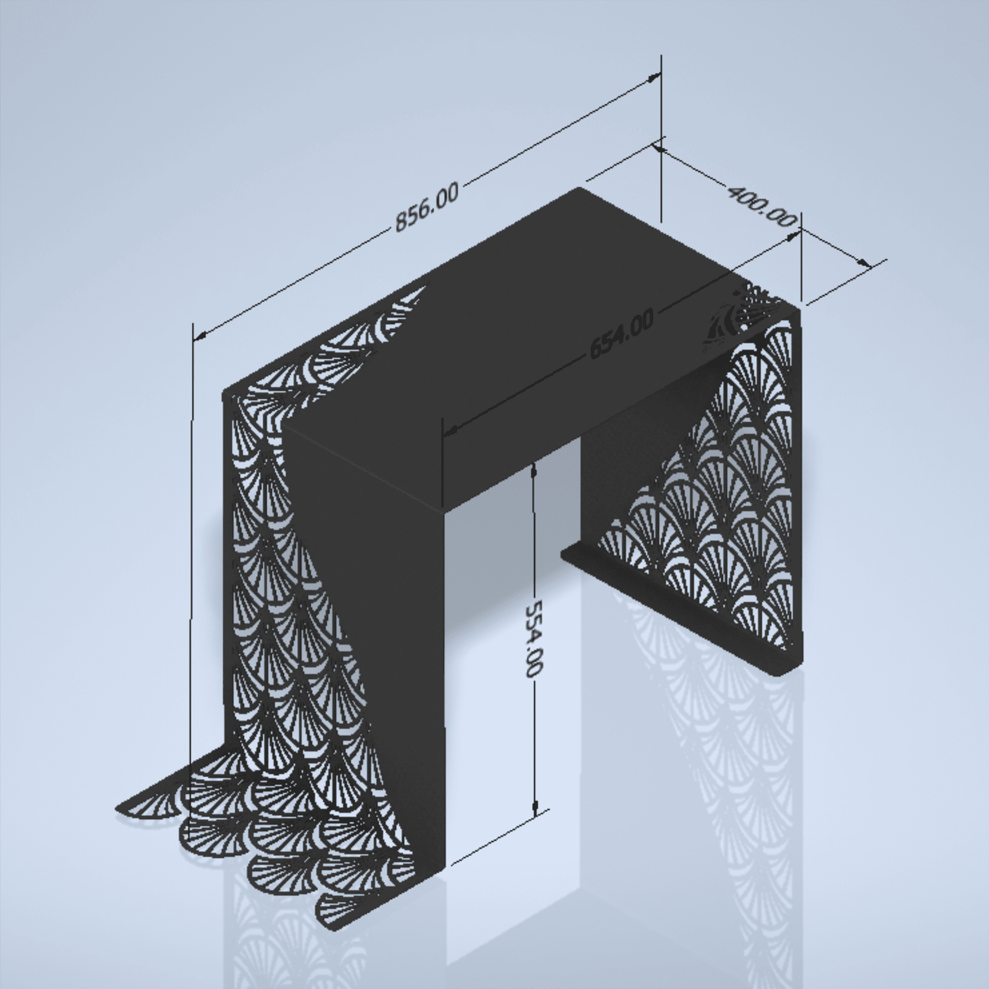 CNC plasma decorative furniture DXF cutting files