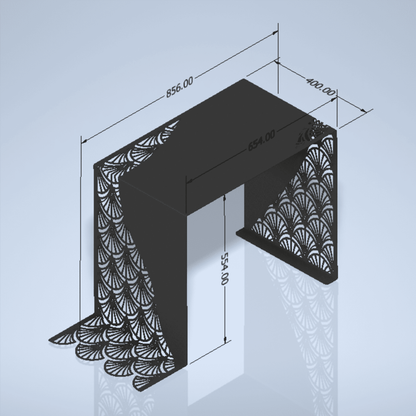 CNC plasma decorative furniture DXF cutting files