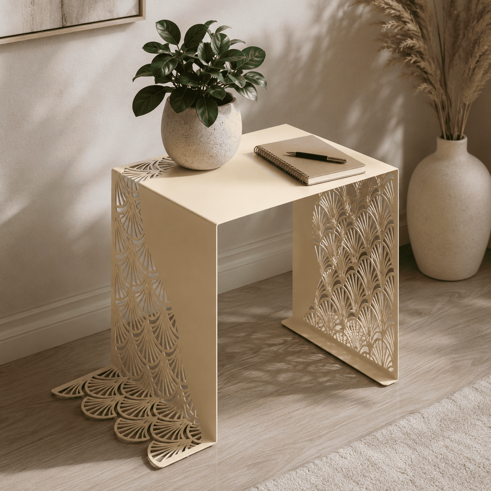 Art Deco accent stand DXF SVG for CNC plasma cutting