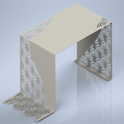 CNC plasma decorative furniture DXF cutting files