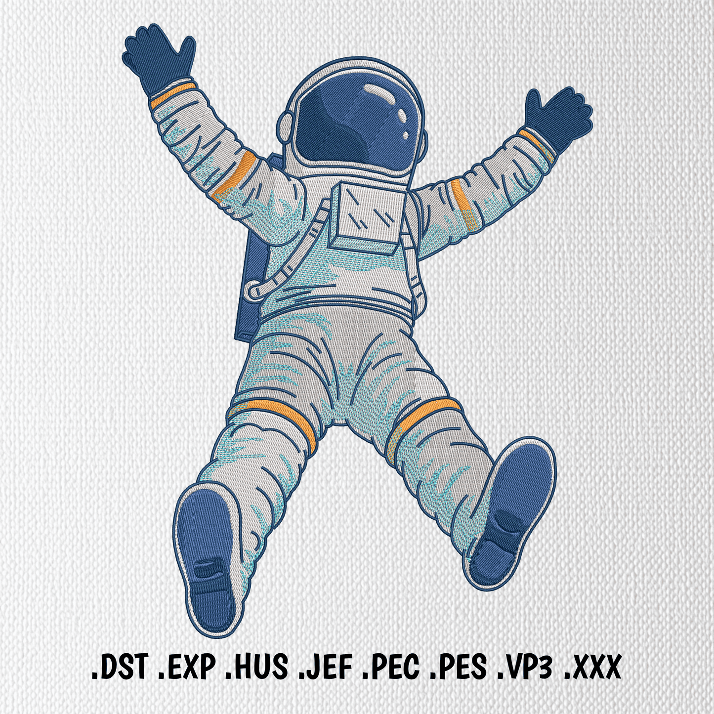 astronaut embroidery design machine embroidery file