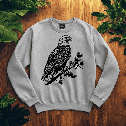 Bald Eagle Branch Design SVG & DXF for Sublimation and CNC