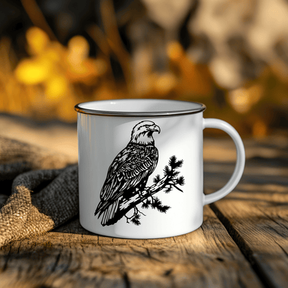 Cricut Bald Eagle SVG, Branch Design for Wall Decals