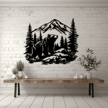 Load image into Gallery viewer, Wildlife Bear Scene DXF, SVG for Vinyl Cutting and DIY Crafts
