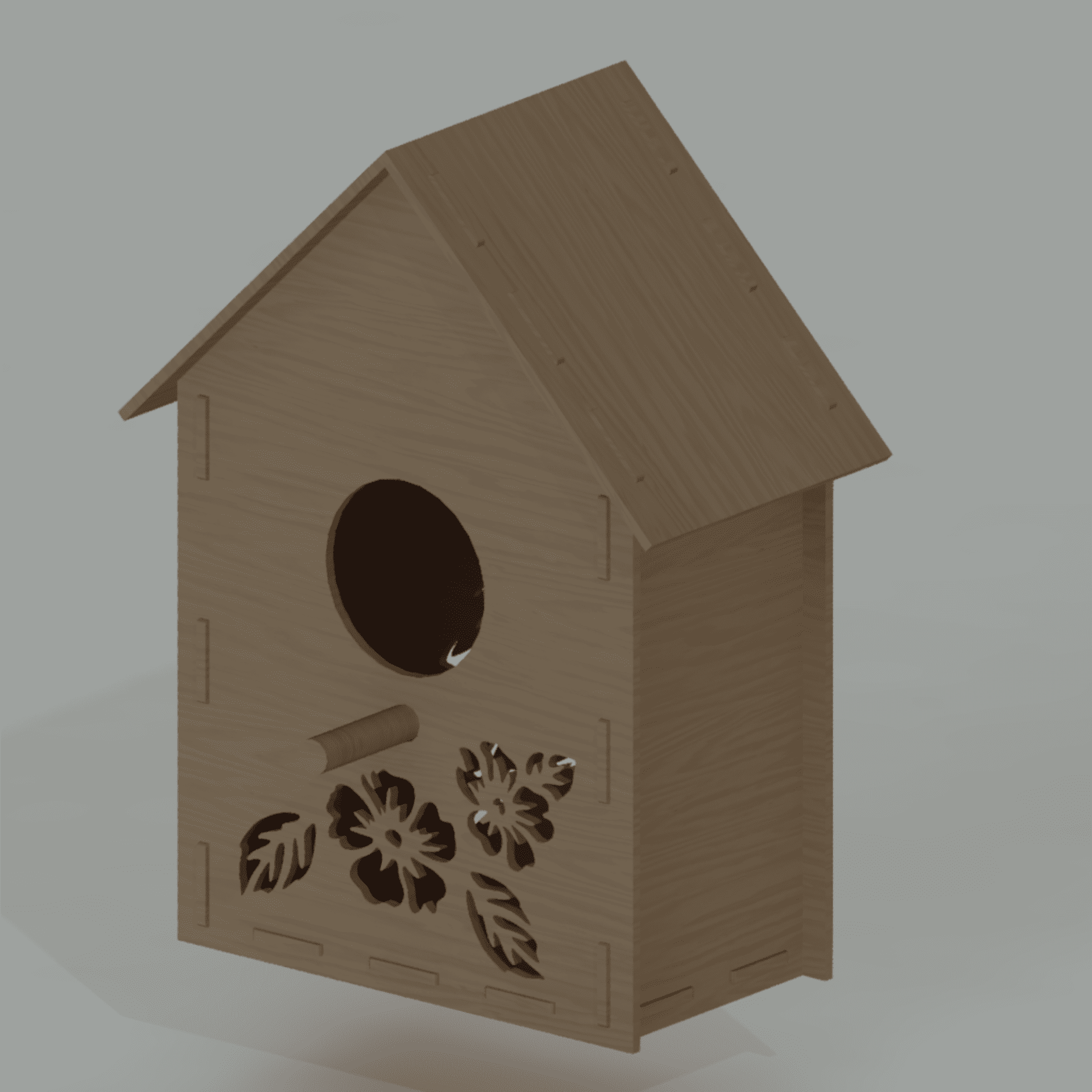 Bird feeder CNC template for 5/32 inch plywood