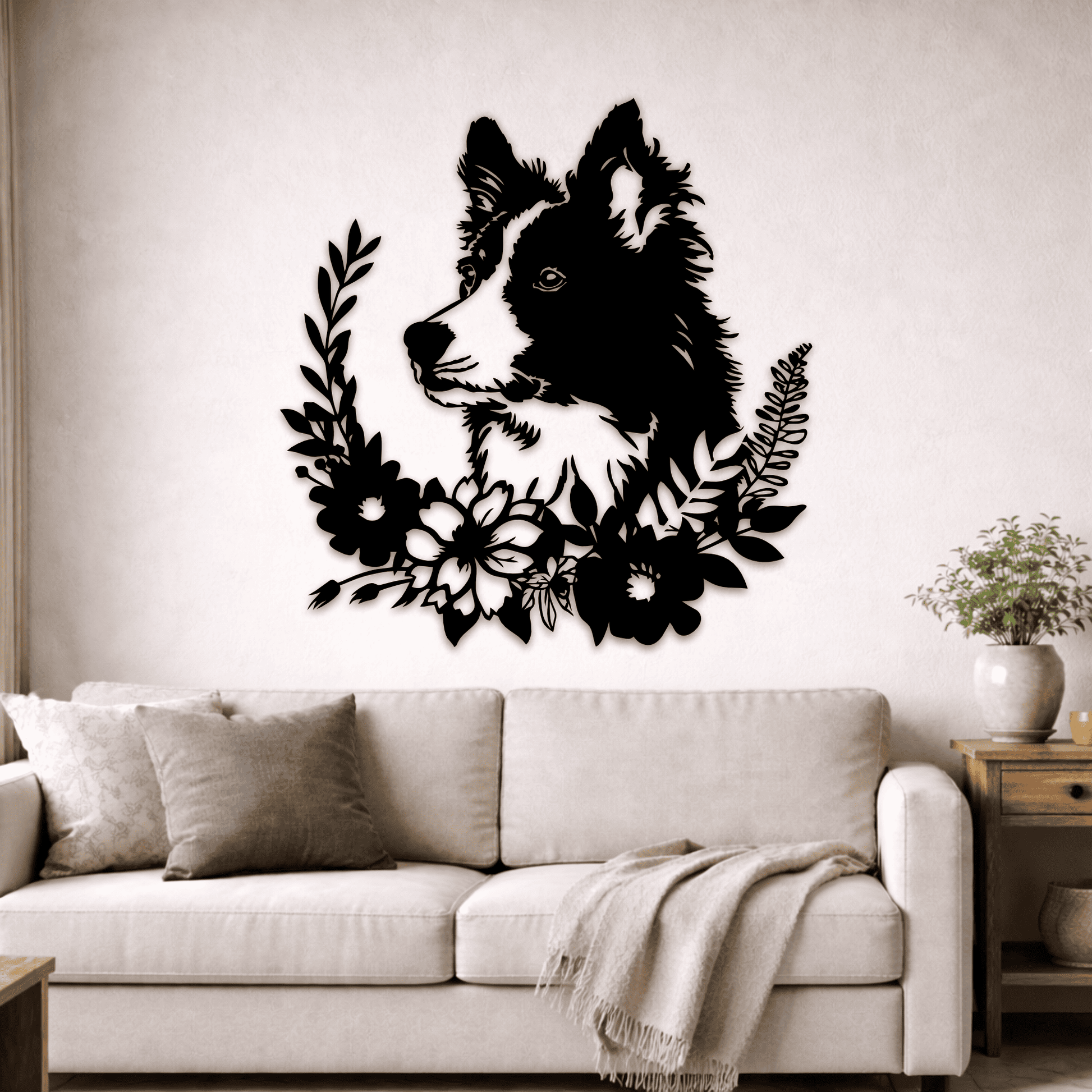 CNC plasma dog wall decor file