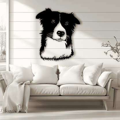 Border Collie Cutting Files – DXF for CNC, SVG for Cricut & Silhouette