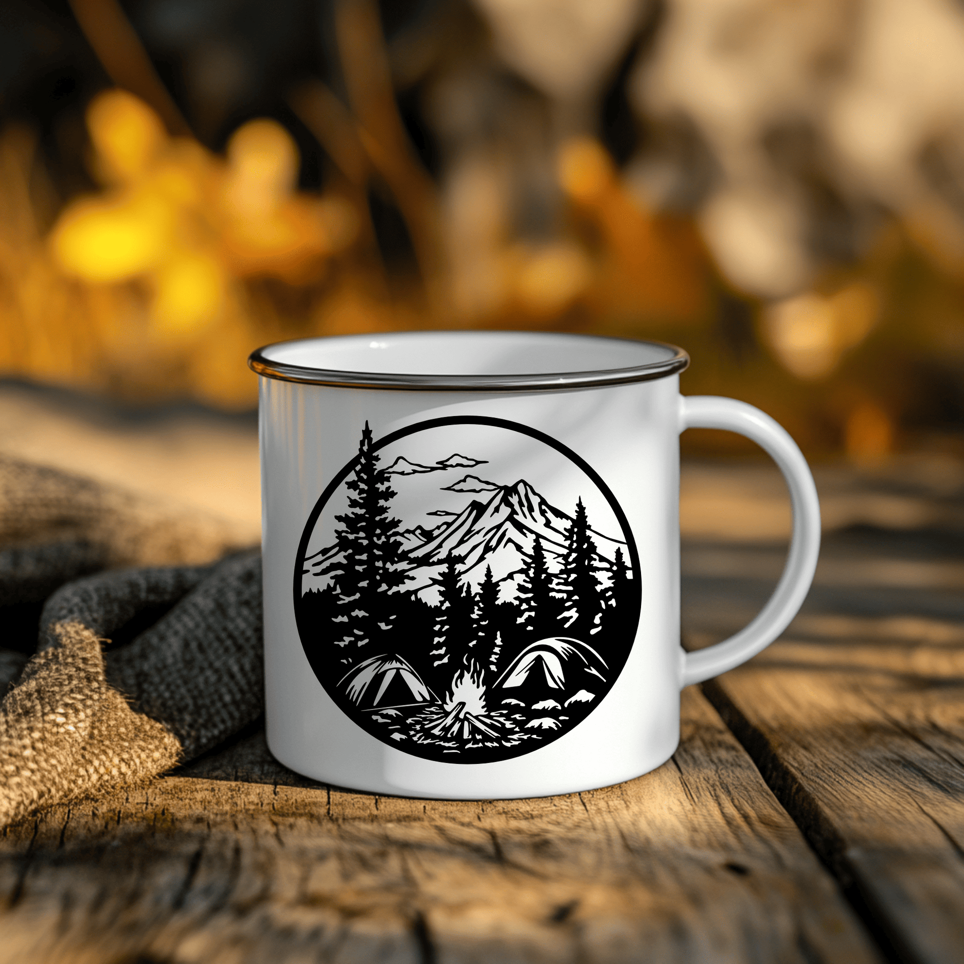 Camping metal wall decor design