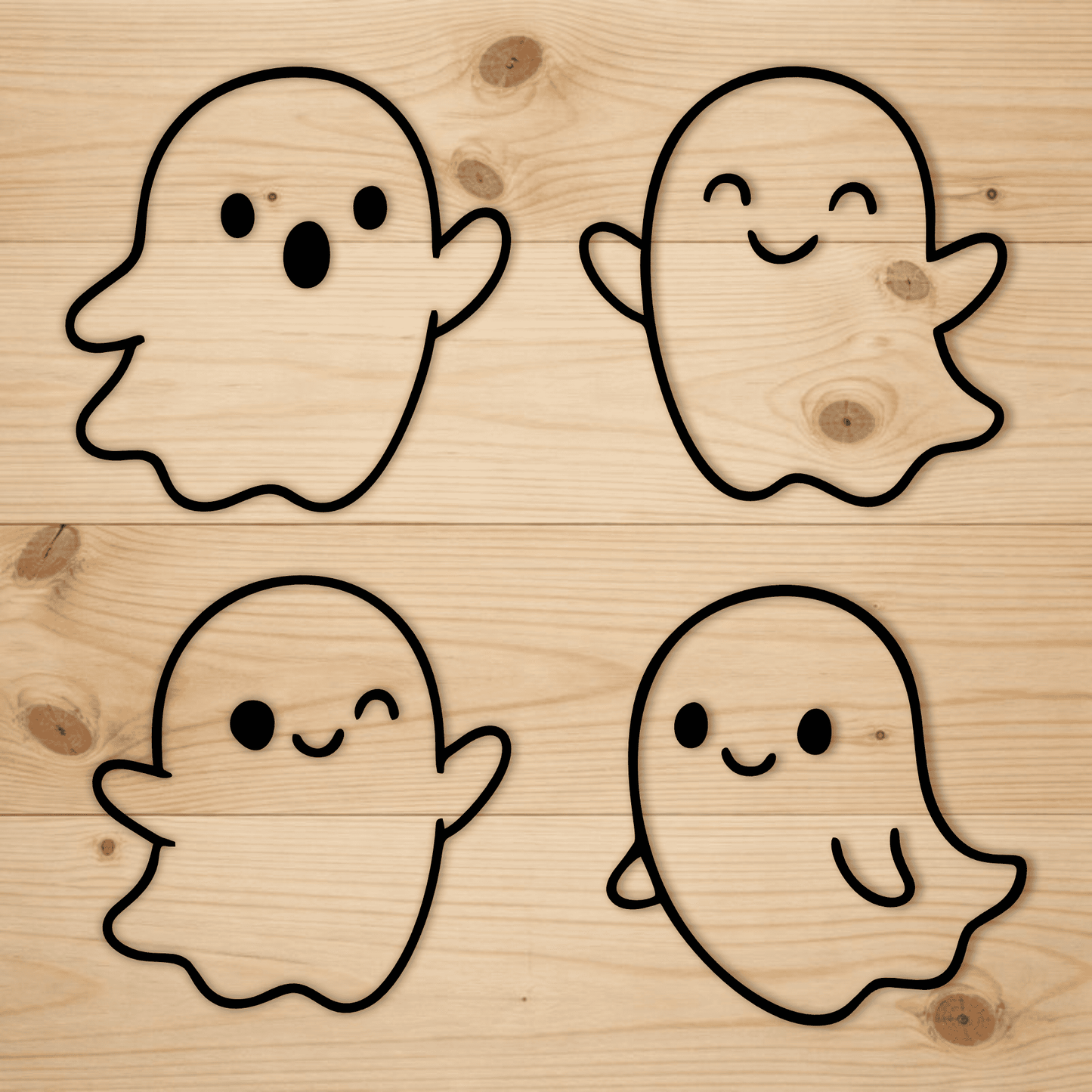 Cute ghost and bee SVG PNG for stickers and sublimation