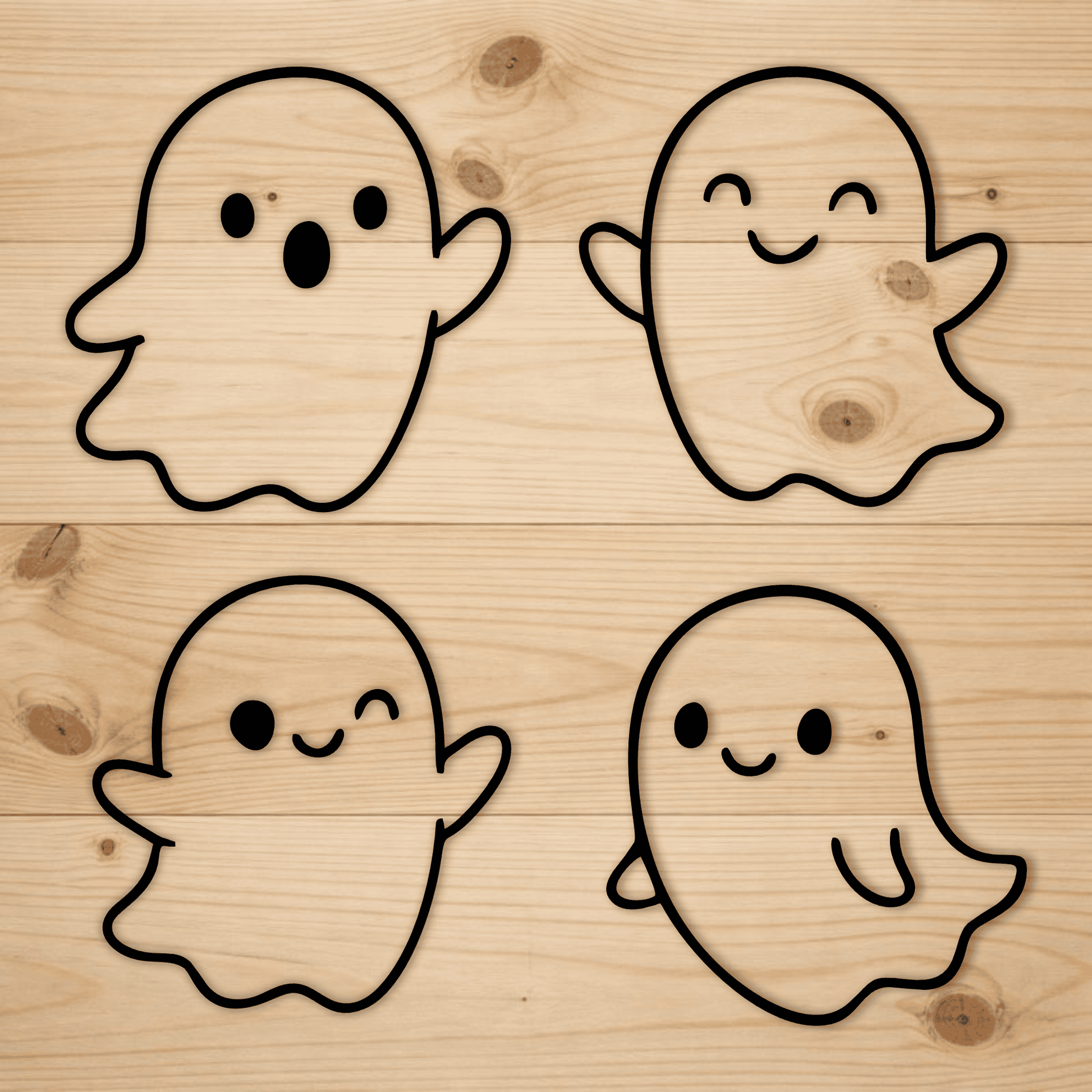 Cute ghost and bee SVG PNG for stickers and sublimation