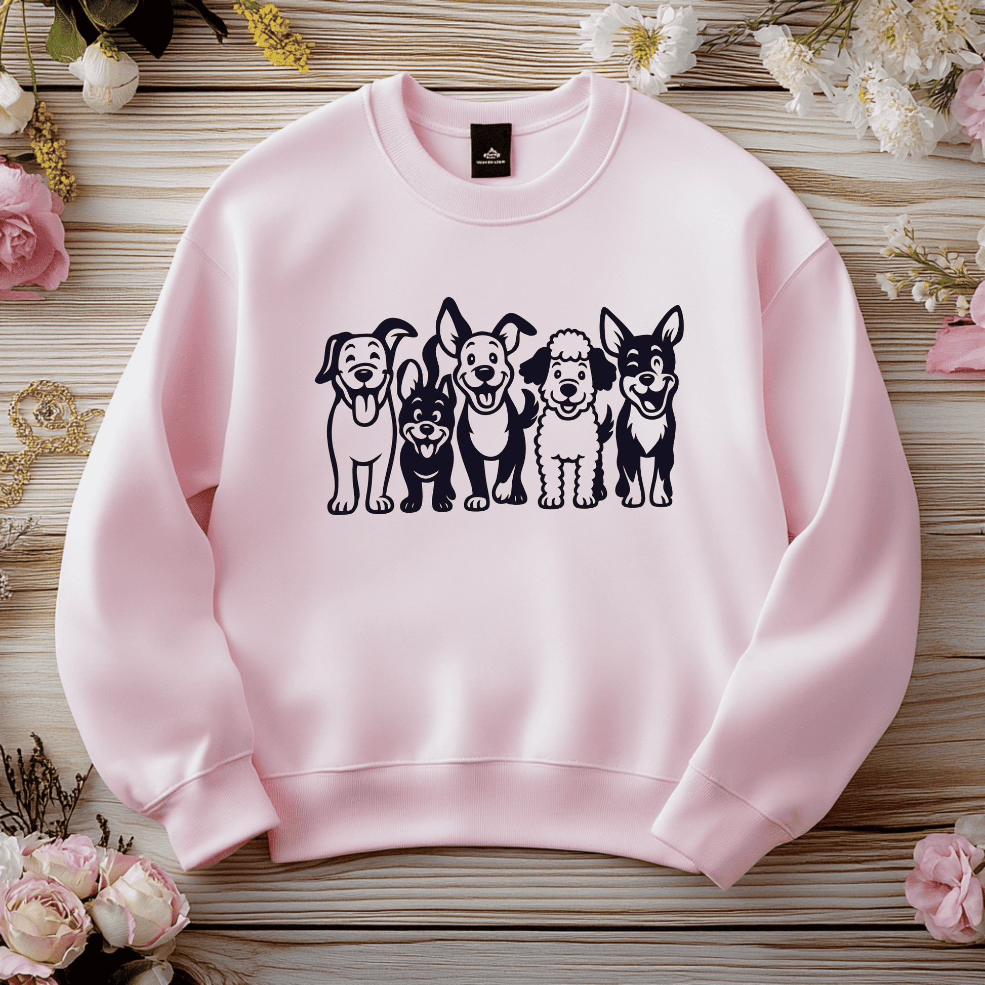 Cute cartoon dogs cricut silhouette design