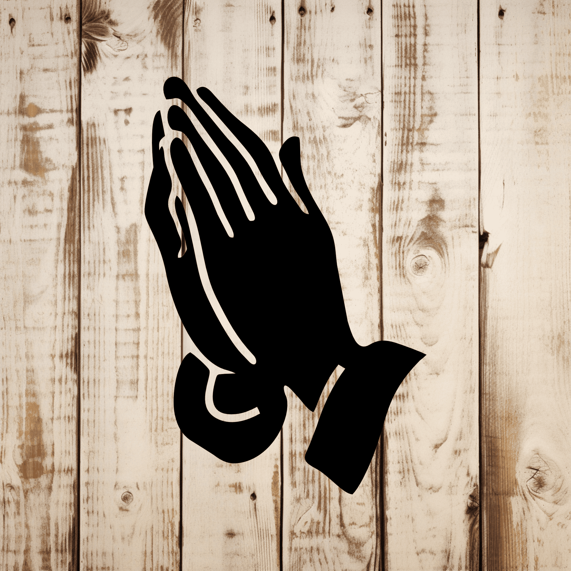 Praying hands faith symbol SVG PNG for CNC plasma and wall decor