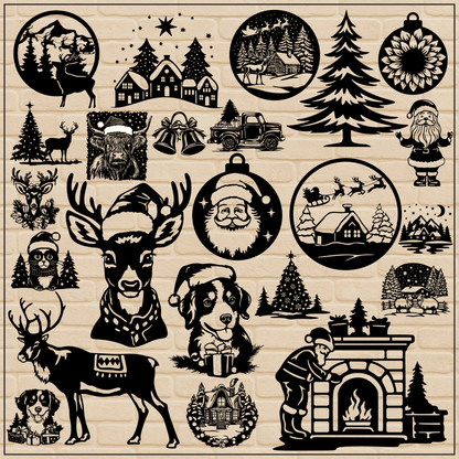 Christmas design bundle for cutting machines and crafts