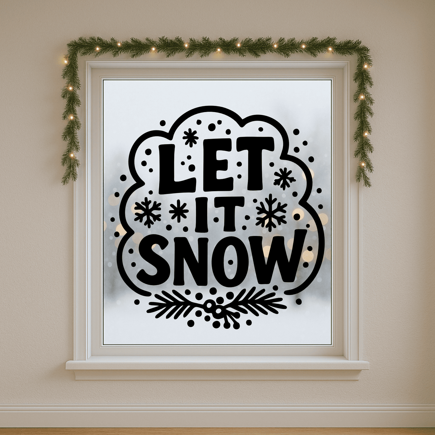 Let it snow Svg Png for Laser And Cricut, Vinyl decal Vector