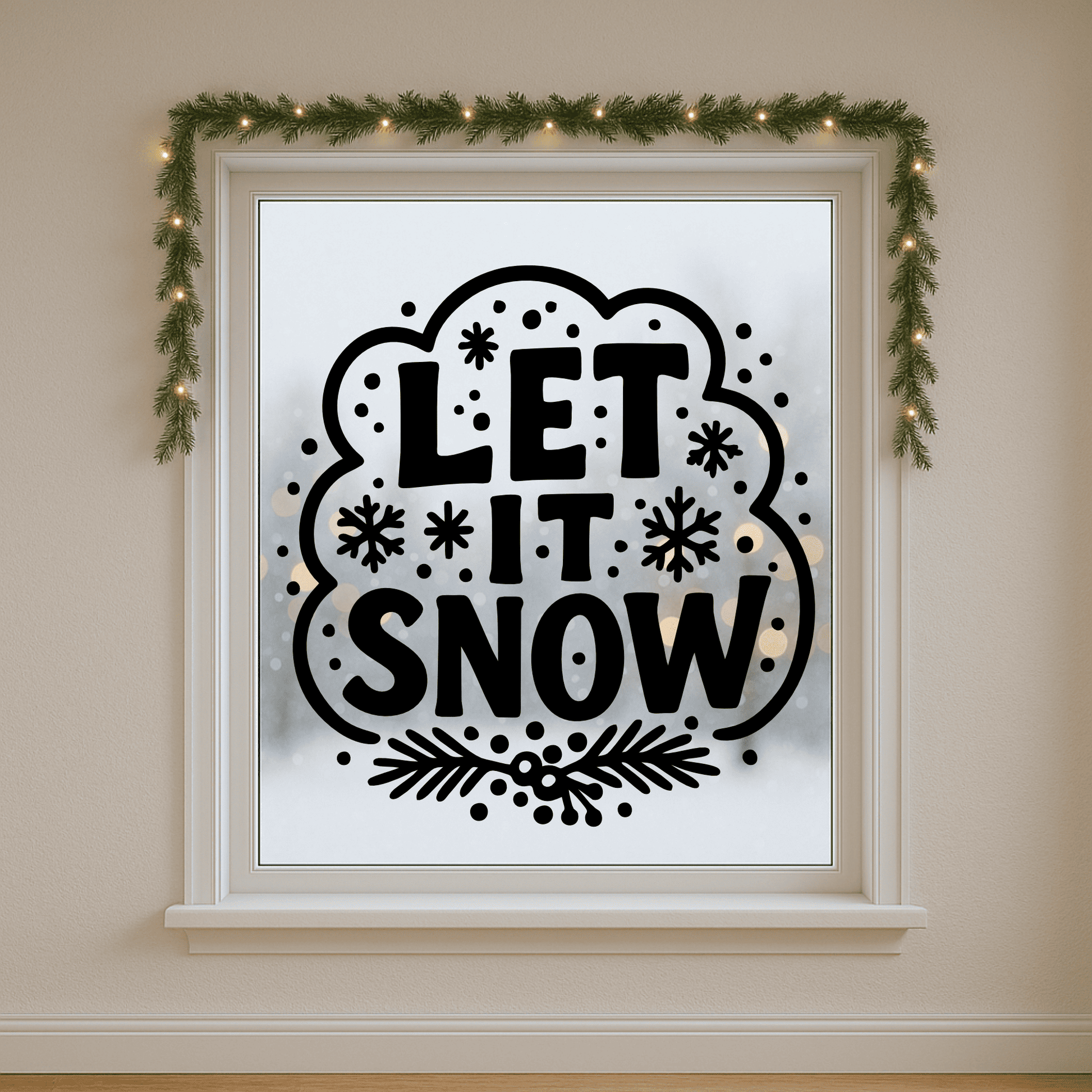 Let it snow Svg Png for Laser And Cricut, Vinyl decal Vector