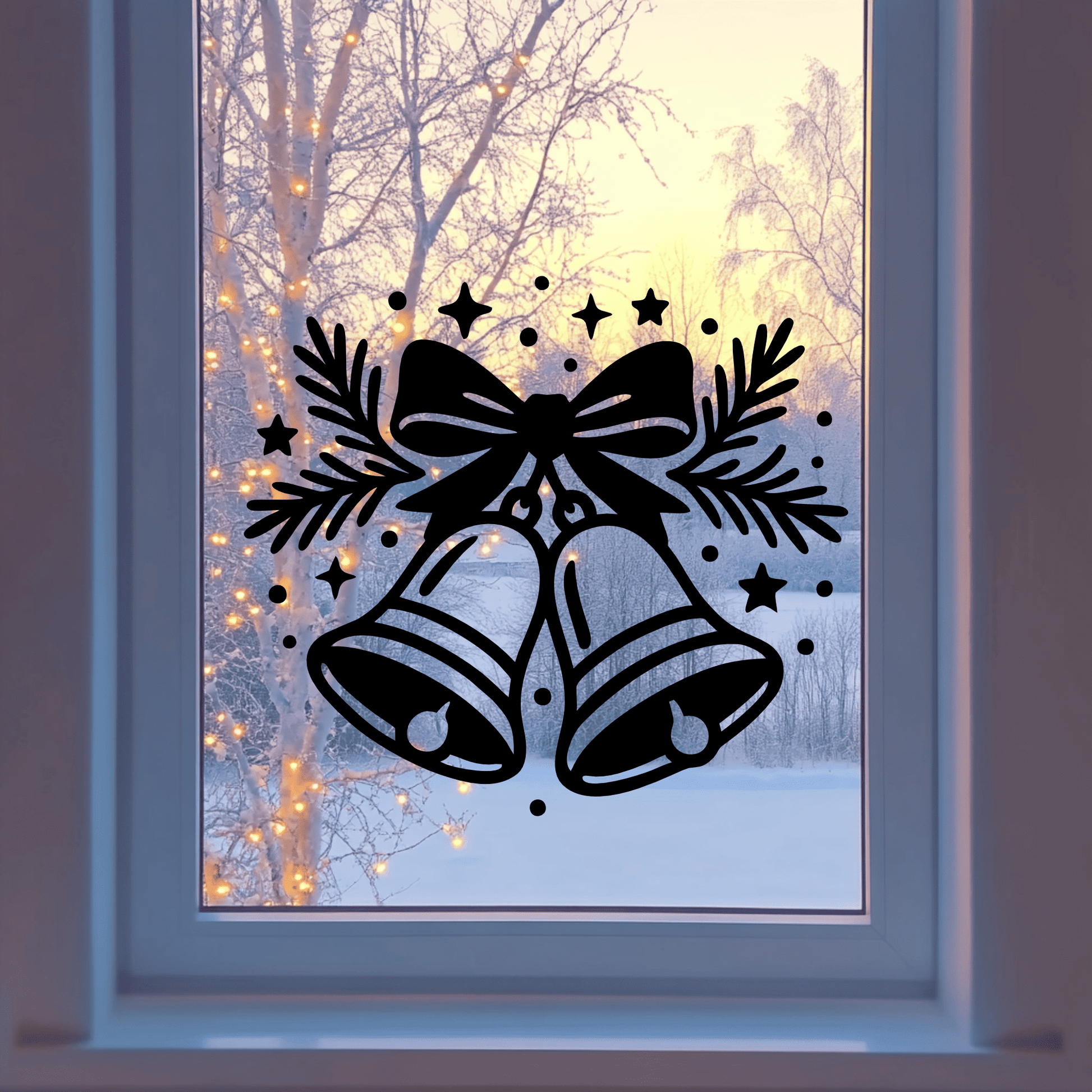 Christmas wreath, trees and stockings clipart for Glowforge