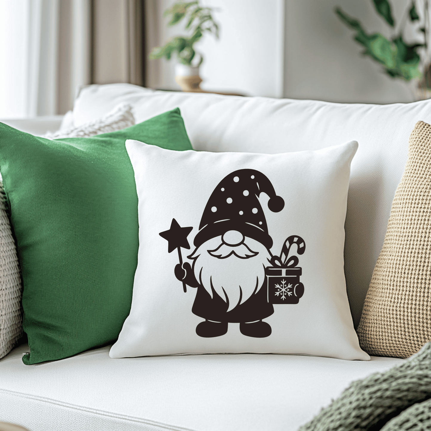 Christmas gnome Svg clipart for Glowforge and Cricut