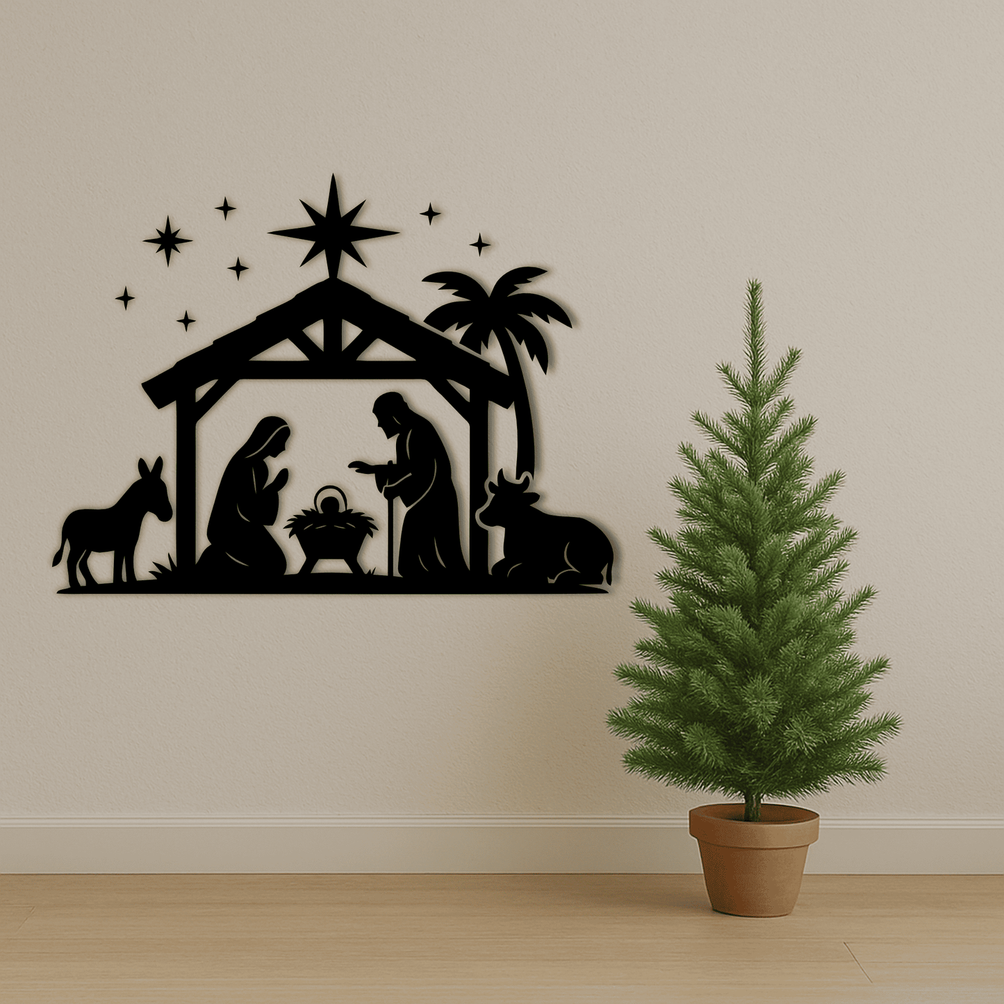Nativity scene PNG for sublimation or printing projects