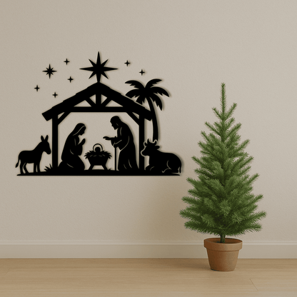 Nativity scene PNG for sublimation or printing projects
